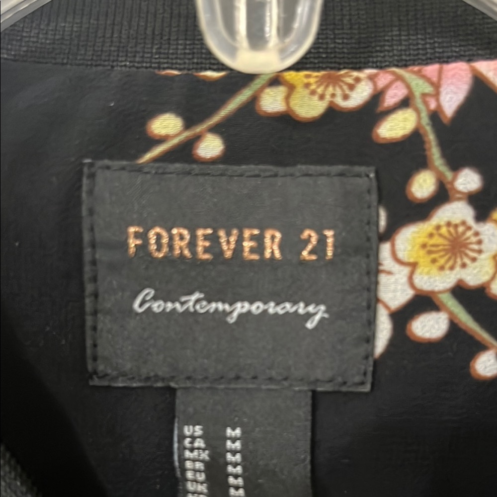 Forever 21 Floral Bomber Jacket - Picture 3 of 9